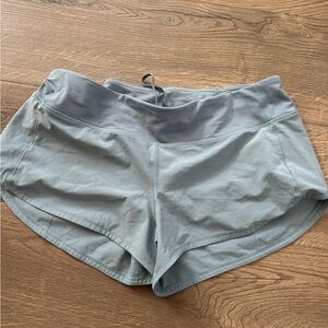 Lululemon Athletica Blue Gray Athletic Shorts Moisture-Wicking